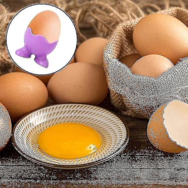 6 st Ägghållare Kokt Ägg Silikon Äggkopp Äggkoppar Tecknad Kök Kokt Ägghållare För Kök Kokta Ägg Frukost Stapla Och Förvara Äggkoppar/hållare-