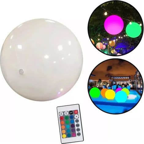 4 LED-lysende poolbolde
