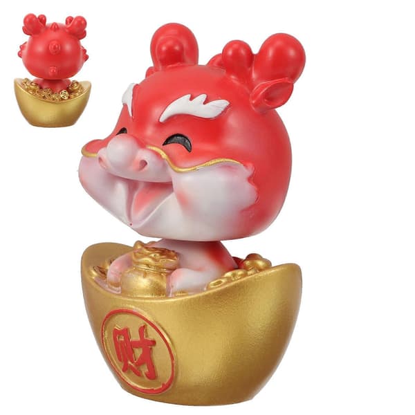 Dashboard Dekor Miniatyr Dragefigur Mini Resin Figur Dekorasjon