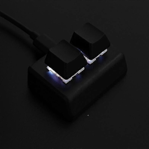 2 Makronäppäimistö RGB Mini Näppäimistö Pelaamiseen Piirtämiseen Punainen Kytkin Mukautettu Näppäimistö Osu Pelaamiseen