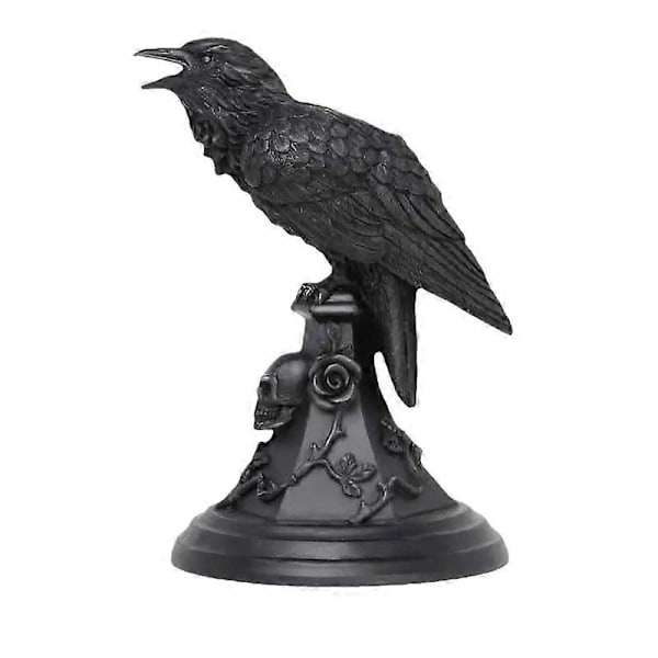 Halloween goottilainen varis lepakko kynttilänjalka pöytäkoristeet hartsi kynttilänjalka eläin patsas hahmot