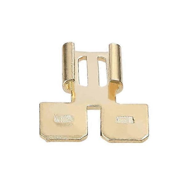 [通拓商品] Dubbla Spadkontakter Set Snabbkoppla Elektriska Dubbelriktade Terminaladapter Kit Mässingsterminal