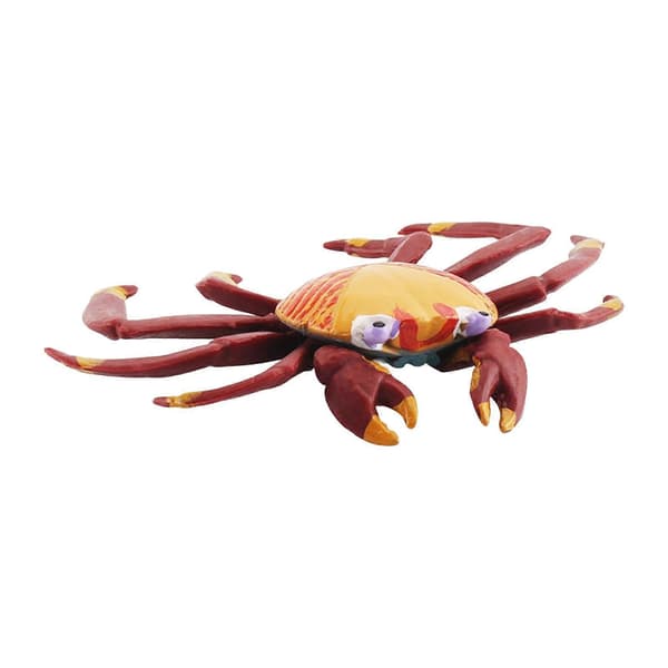 2x Håndmalet Mini Krabber Figurer Model Bordpynt til