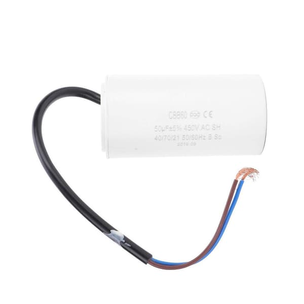 CBB60 Motorstartkondensator 450V 50uF Mikrofarad Kondensatorkabel