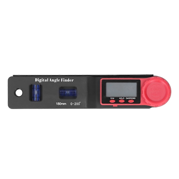 2 i 1 Mini Digital Vinkelmätare Linjal Gradtalsskiva Blå Bubblor LCD Digital Display Vernier Skjutmått för Träbearbetning