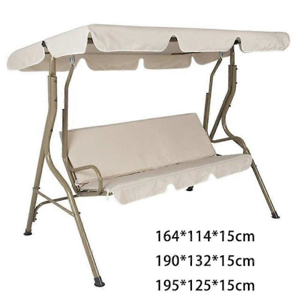 1 st Trädgårdshängmatta för utomhusbruk, stol, solskydd, regnskydd, takbaldakin (exklusive stolar), 164*114*15cm