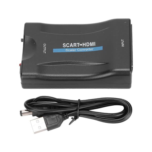 1080P 60Hz SCART til HD Multimedia Interface Video- og Lydadapter for STB-er DVD-er