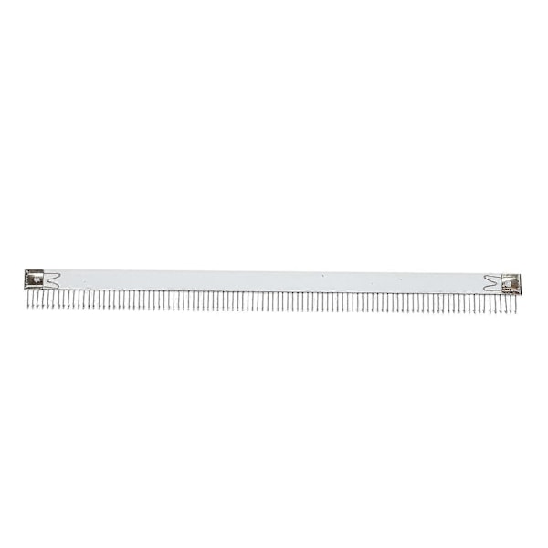 Praktisk 46 cm rostfritt stål silverfärgad kam för stickmaskin, kompatibel med alla 4,5 mm/9 mm, kompatibel med Brothe