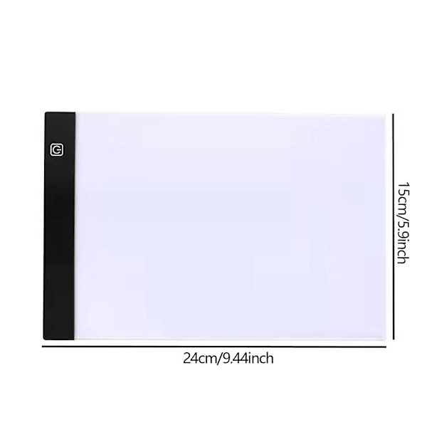 A4/a5 storlek Led ritpanel Light Pad Ritning Bärbar Draw Screen Skiss Måla Kopieringstavla Med USB kabel Presenter A4