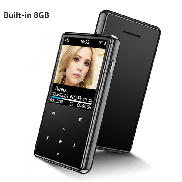 Bluetooth MP3/MP4 -musiikkisoitin, kannettava walkman ulkoisella kaiuttimella