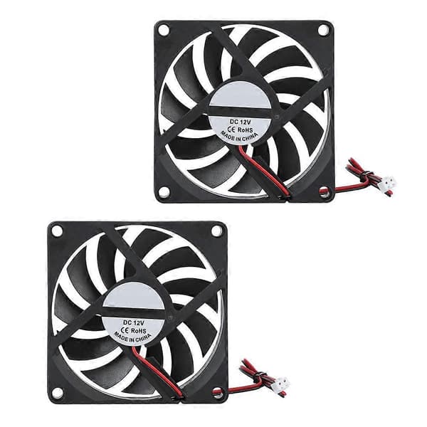 21.46CFM 2 STK 3D Printer Samlingsdel Højhastigheds Køleventilator 12V 6000RPM