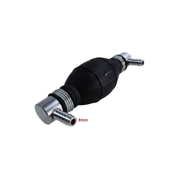 Bränsleprimerpump för diesel-/bensinbränslesystem, 8 mm, 90° vinkel, universal