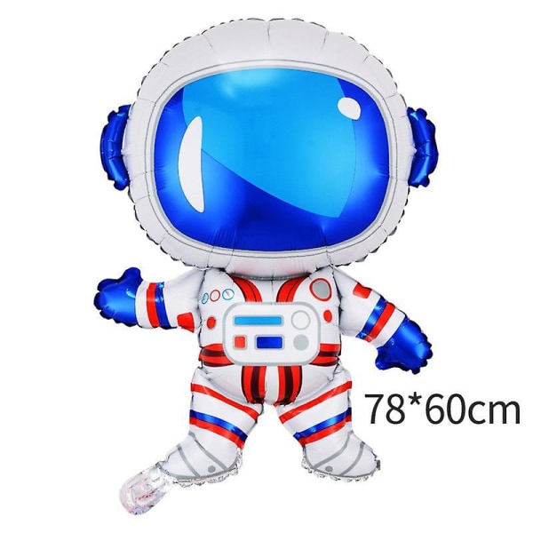 Yttre rymden Födelsedag raketballonger Astronaut folieballonger Ufo-ballong Barn Pojkar Yttre universum Födelsedagsfest Balongleksaker style 6