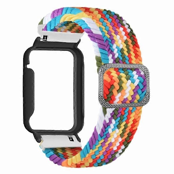 Typ A För Xiaomi Smart Band 8 Pro Klockarmband Flätad Nylonrem med Klockfodral