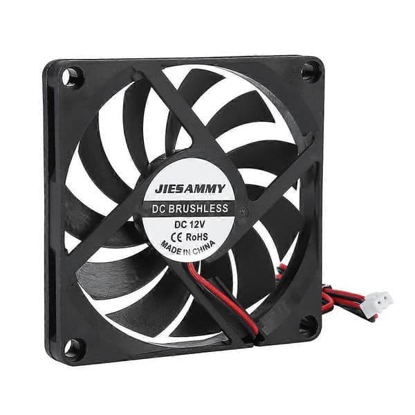 21.46CFM 2 STK 3D Printer Samlingsdel Højhastigheds Køleventilator 12V 6000RPM