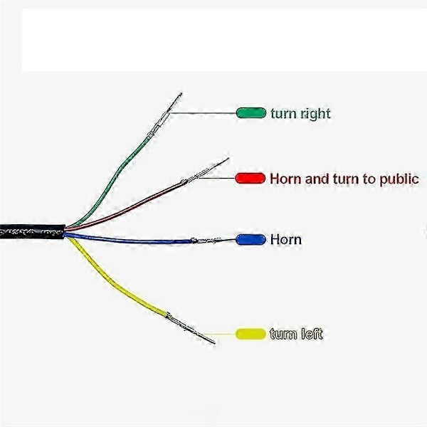 Sähköpyörän 2-in-1-ääni- ja vilkkupainikkeet, sähköpyörä, moottoripyörä, sähköpotkulauta, osat ja tarvikkeet