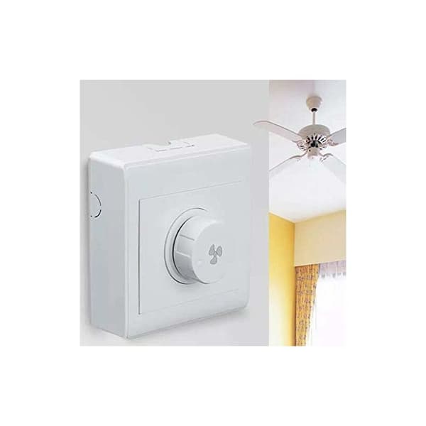 Sett med 2 takviftehastighetskontrollbrytere, 220V 10A, for 300W dimmer