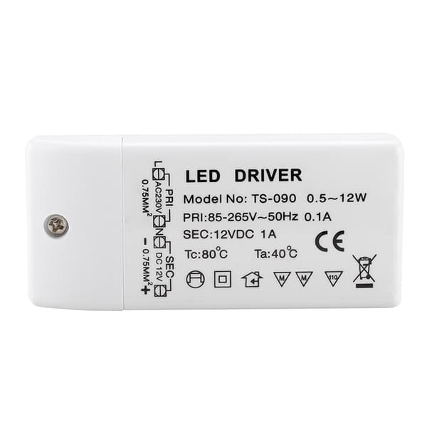 LED strømforsyning 12W LED lampe driver strøm LED driver konstant strømforsyning