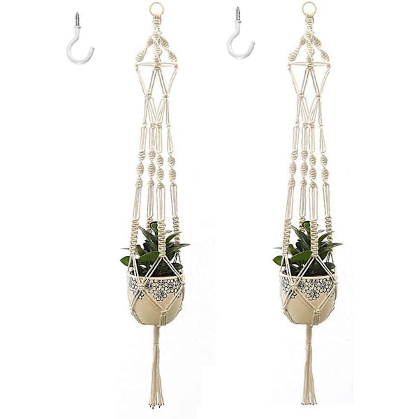 Macaron Växtampel Bohemisk Blomkruka Hängande Korg 2-pack