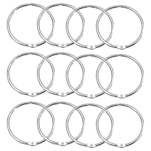 12-pack Duschdraperiringar Draperikrokar Runda Draperidraperier
