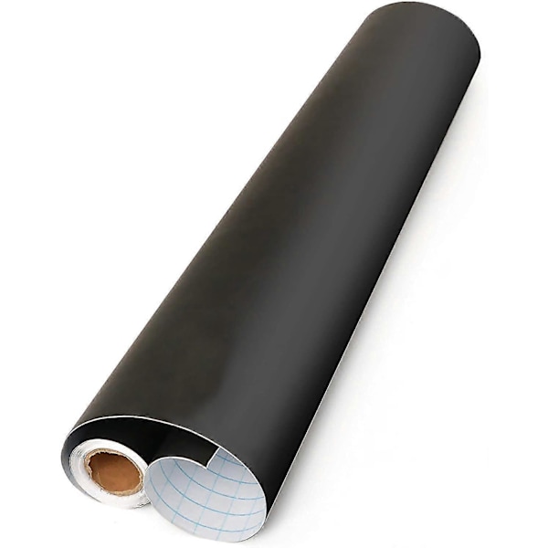 Tavlefolie Sort 200 Cm Rulle - Selvklæbende - 45 Cm Bred - Tavle - Skrivning, Tegning, Maling, Sæt Accenter Med Kridt