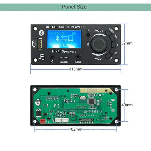 LCD Skærm Display Mp3 Dekoder Board Bluetooth Modul DIY Produkter Bil Audio Tilbehør Audio Forstærker