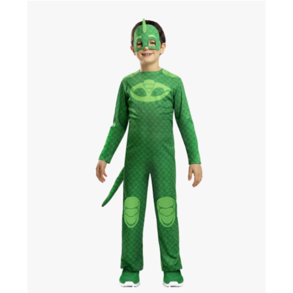 Halloween Pyjama Man anime kostym Masked Man anime kostym cosplay kostym green L