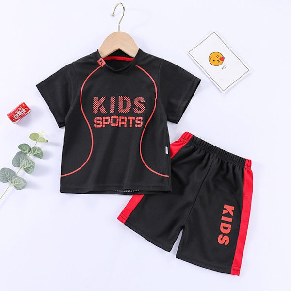 Ny sommar barn casual basket kostym kostym sport jersey style 6 4T(100-110CM)