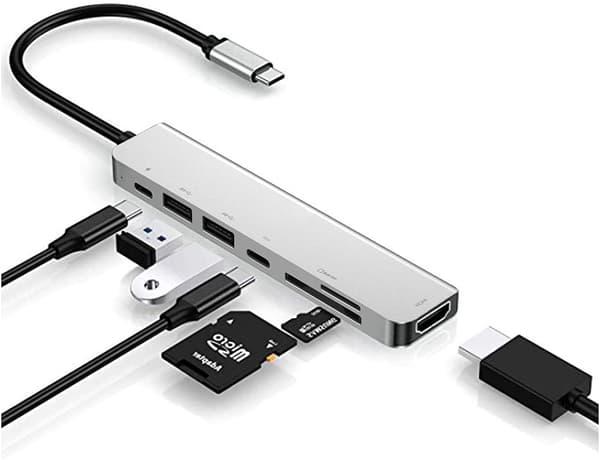 Usb C til Hdmi 6 Adapter Usb C Dockingstation Skærme Kompatibel Med Type-C Enheder