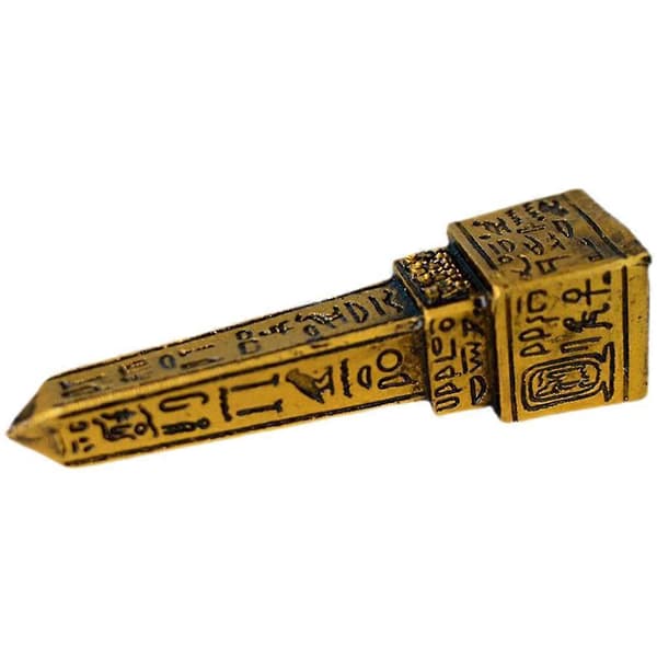 Egyptisk Obelisk Figur Egyptisk Tårn Statue Desktop Egyptisk Tårn Figur