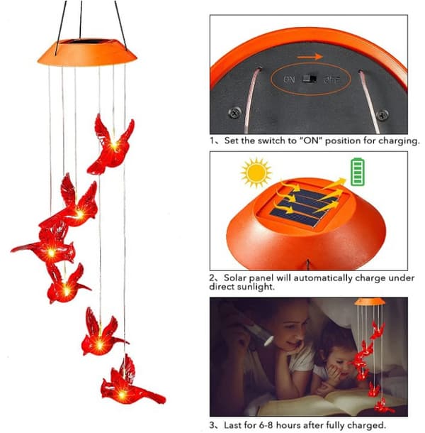 Ny sort skal flyvende gris solcellelampe, solcellebevaringsglas lanterne solhavedekoration