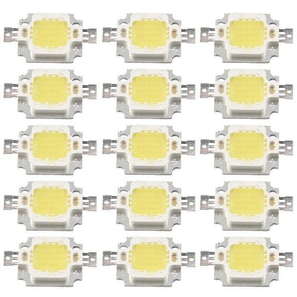 20 STK 10W LED Ren Hvid 1100LM LED Lampe SMD Chip lys Pære DC 9-12V