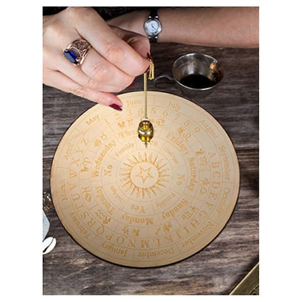Stjernependelbrett Tre Dowsing Board Divinasjon Metafysisk Meldingstavle