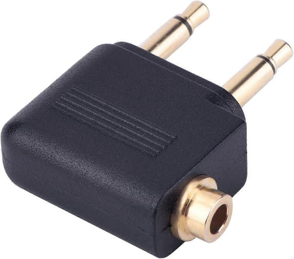 Flygplansadapter för Hörlurar (3-pack, Guldpläterad)