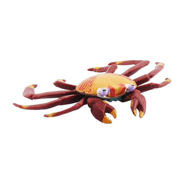 2x Håndmalet Mini Krabber Figurer Model Bordpynt til Småbørn