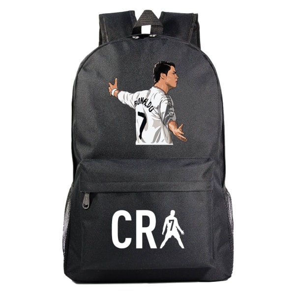 Fotboll CR7 Ronaldo Printing Barn Student Skolväska Ungdomsryggsäck Utomhus Resväska Datorväska style 26
