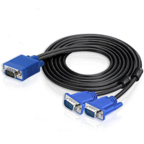 1-in, 2-ut split-screen VGA-kabel