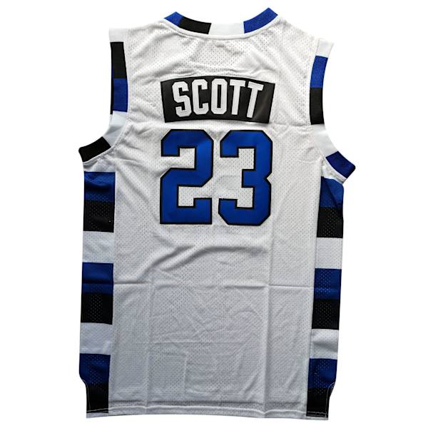Retro jersey broderad basketväst för män White No. 23 M
