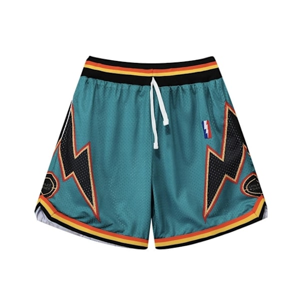 2023 Summer Mesh andningsbara basketshorts Sportshorts blue M