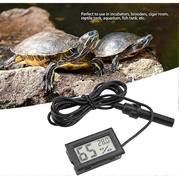 Digitalt Termometer Hygrometer, Indbygget Mini Termometer med Ekstern Probe