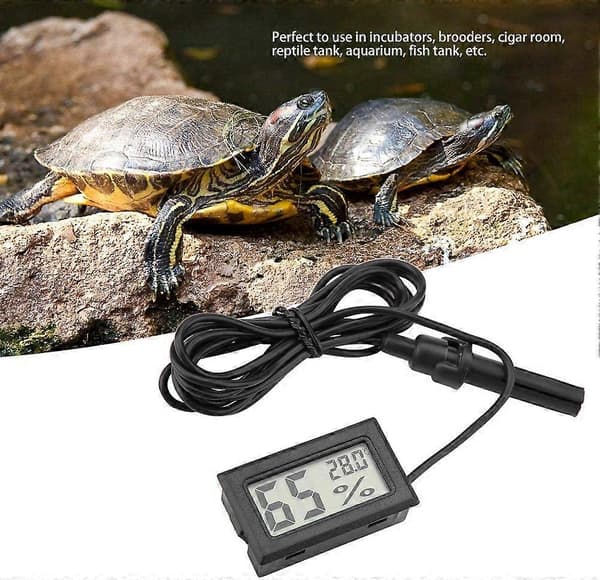 Digitalt Termometer Hygrometer, Innebygd Mini Termometer med Ekstern Probe