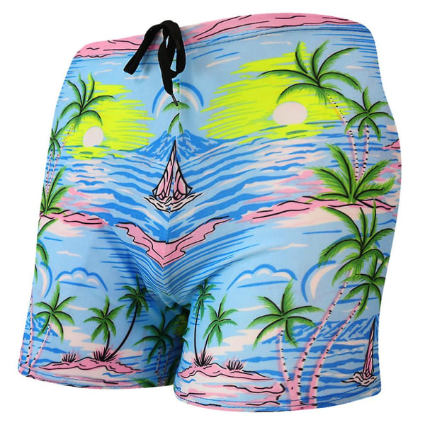 Badbyxor för män Strandshorts Boxer för män Badkläder för män style 4 3XL 68-92cm