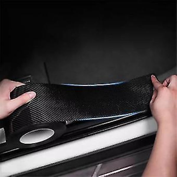 Bil Impact Beskyttelse - Kulfiber Impact Beskyttelse - 10cm x 5m Sort