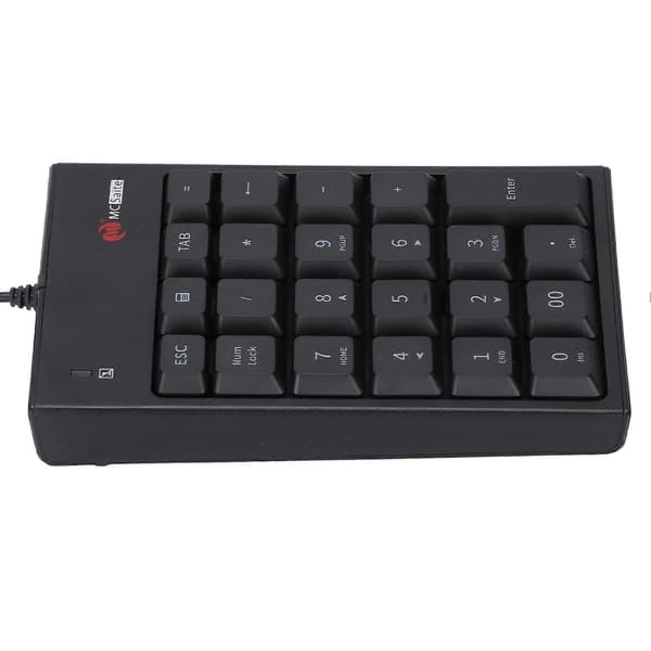 Numerisk tastatur MC061 Bærbart Mini USB Numerisk tastatur Egnet for Bærbare Stasjonære Datamaskiner