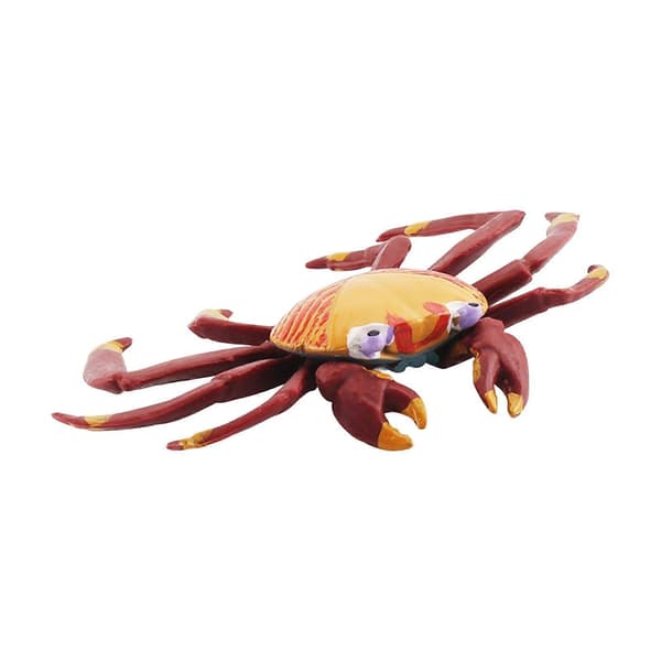 2x Håndmalet Mini Krabber Figurer Model Bordpynt til Småbørn