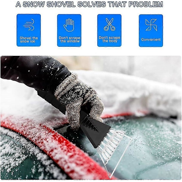 Isskrape for bilpleie, frontrute, isskrape, frontruteskrape, snøfjerning, frost for bil snøskuffel - DD