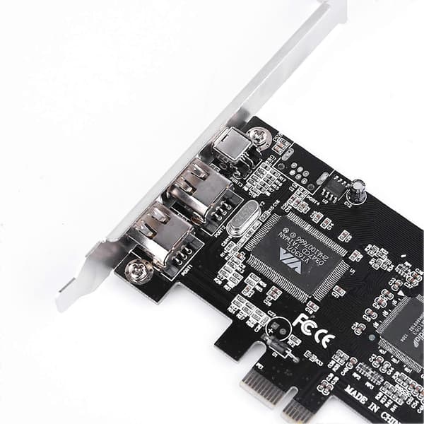 PCI-E PCI Express FireWire 1394a IEEE 1394 Kontrollerkort med Firewire-kabel