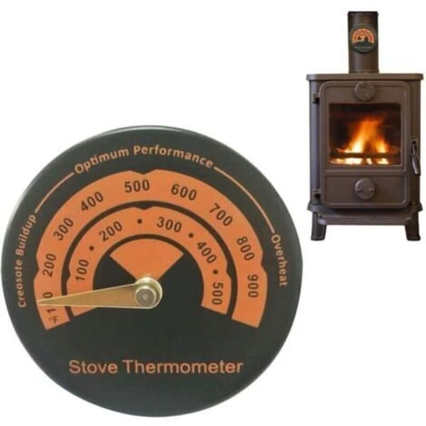 Magnetisk kamintermometer, vedkaminrörtermometer, hemtermometer, skorstensrörsmätare. Ugnstermometer