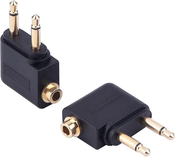 Flyadaptere til hovedtelefoner (3 stk., forgyldt)