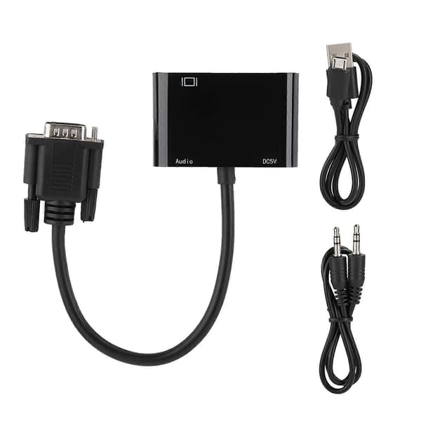 VGA til HDMI VGA HD Video Converter Kabel Plug-and-Play Adapter til Computer Projektor